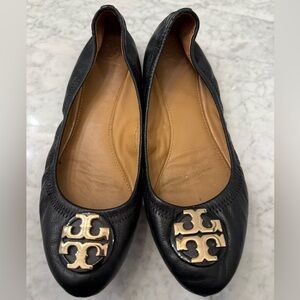Black Tory Burch ballet flats. Size 9.5